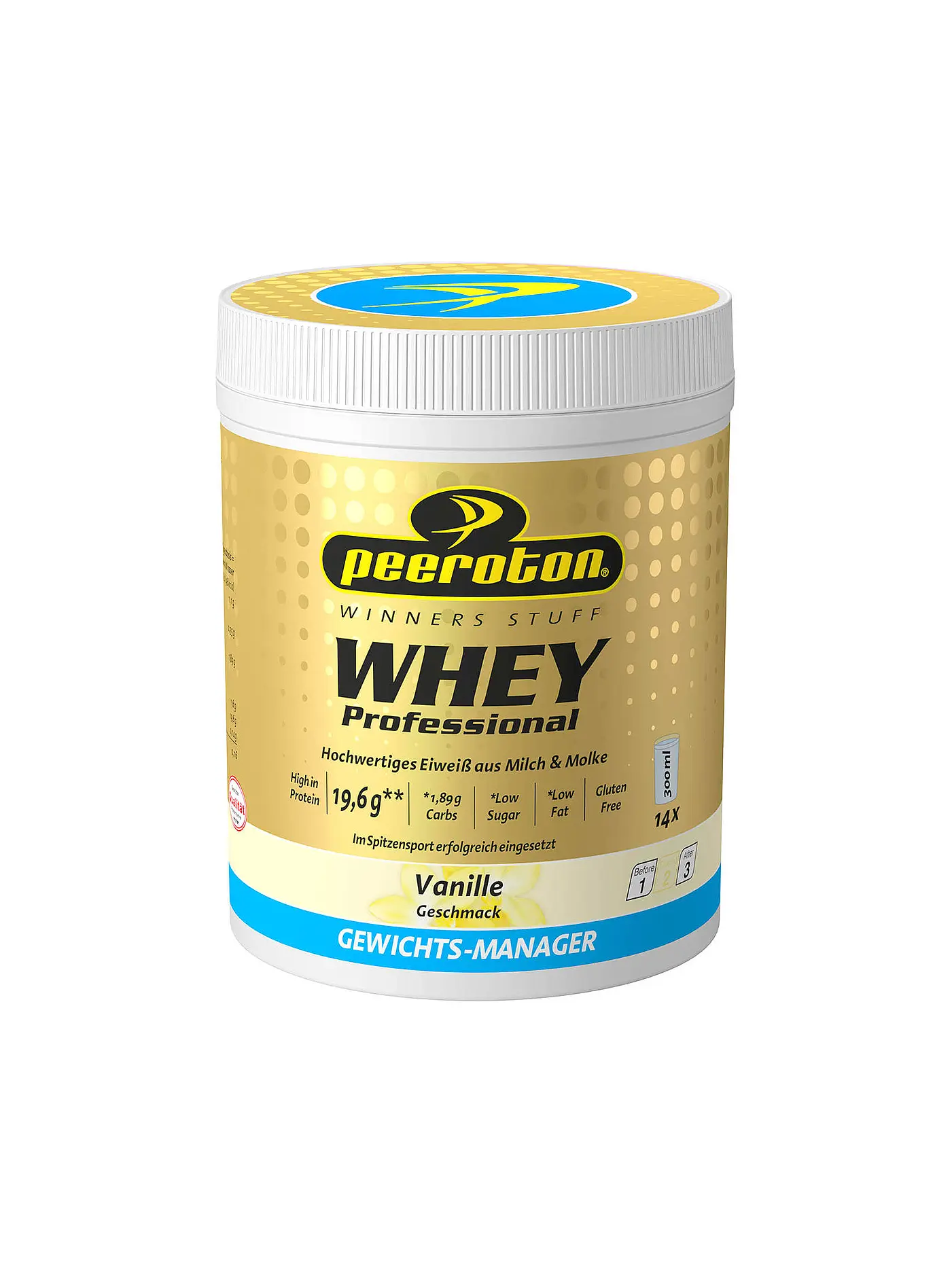 PEEROTON | Eiweißpulver WHEY Professional Shake Vanille 350g | 